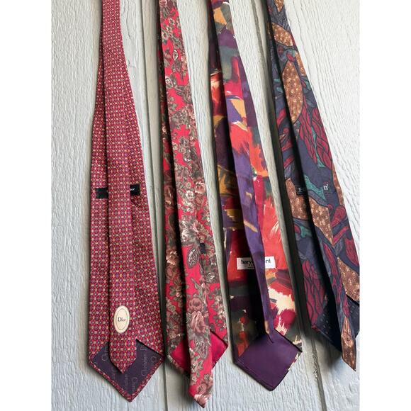 Vintage Silk USA Ties Dior, Buggati, Parksden, Harve Benard - Picture 4 of 5